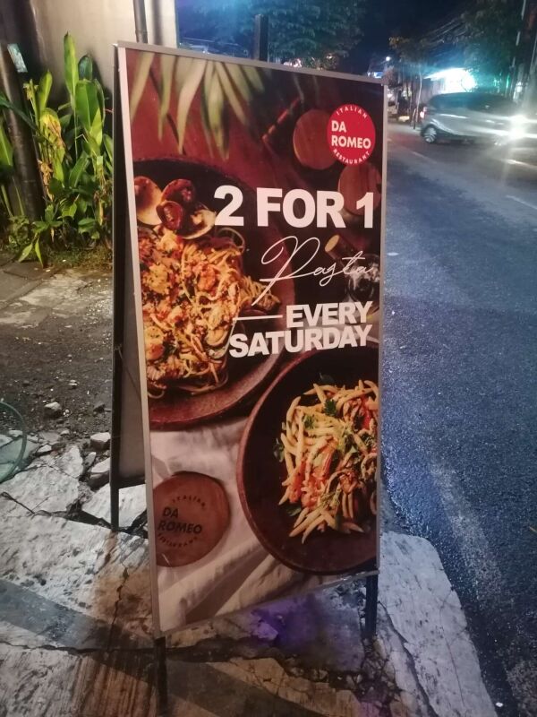 Da Romeo : 2 for 1 pasta