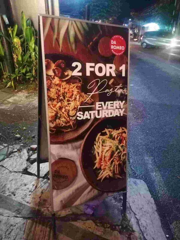 Da Roma Restaurant Canggu : 2 for 1 pasta